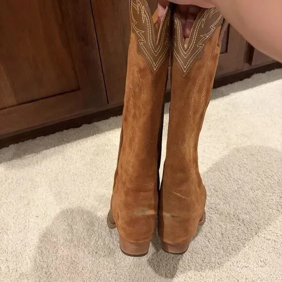 Try On/demo Dingo Women's Wild Fire Western Boots Brown Size 9 Dl2280 Cowboy - Picture 9 of 15